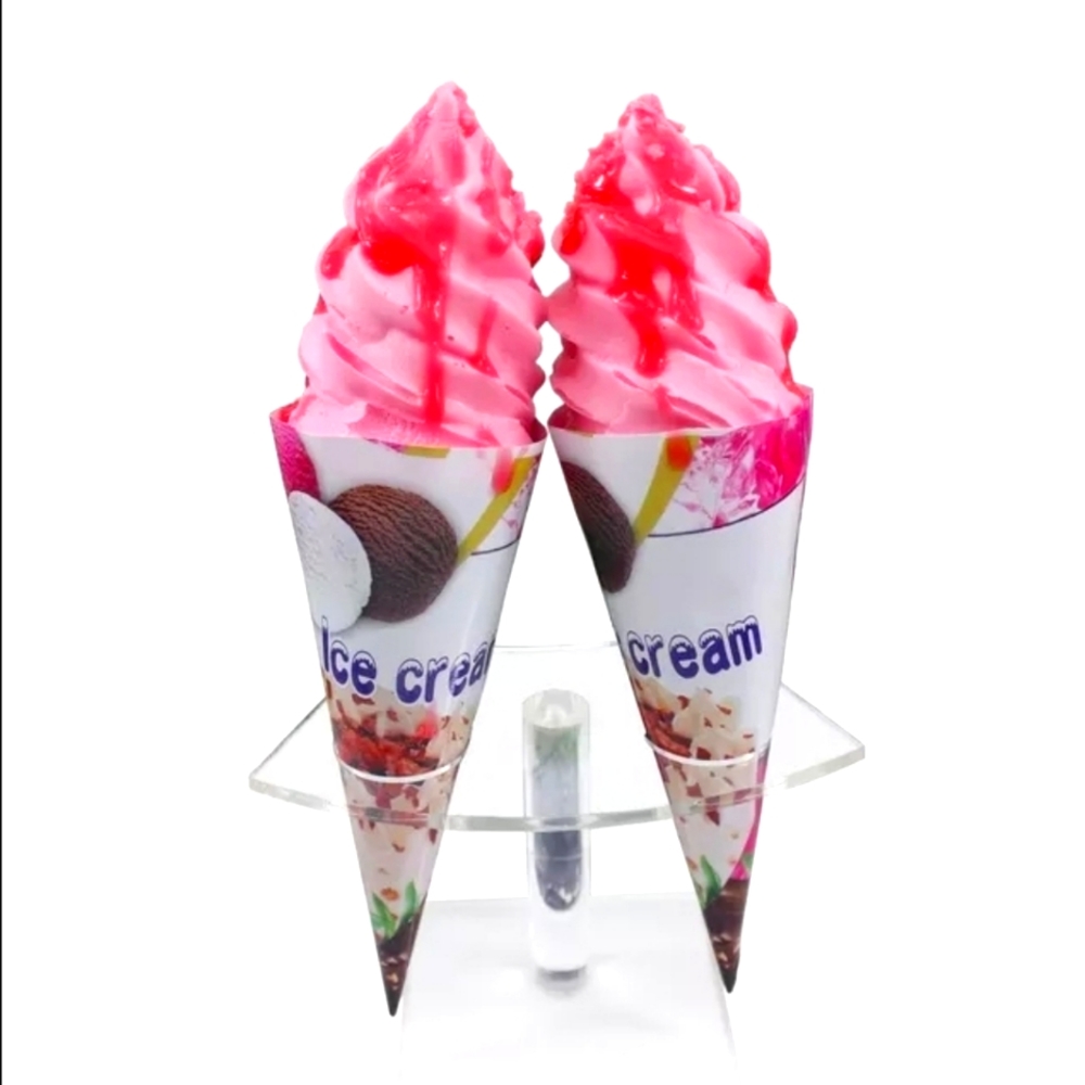 2PCS ARTIFICIAL ICE CREAM CONES